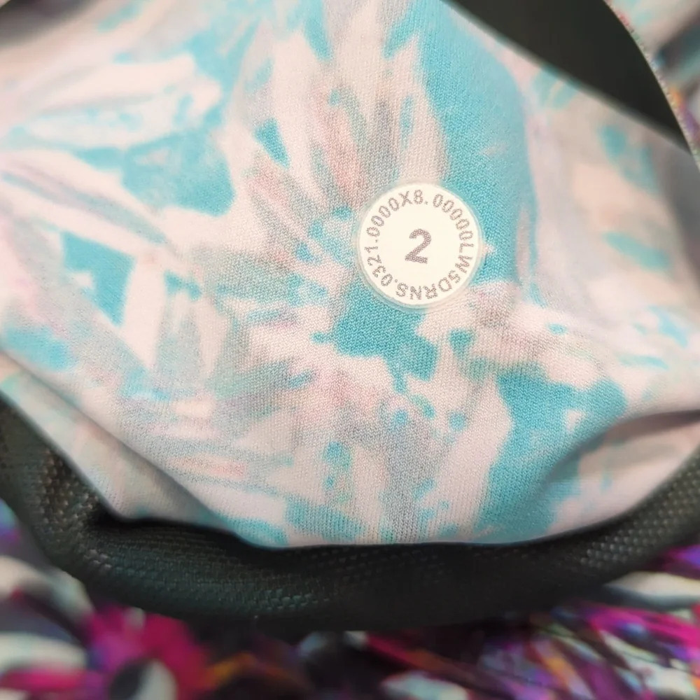 Lululemon Base Pace High-Rise Crop 23" Floral Electric Multicolor Legging Size 2 - Picture 9 of 9